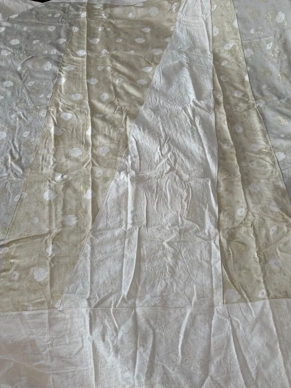 New DONNA KARAN DKNY Designer Precious Metals Full/QUEEN Bed Blanket DUVET COVER